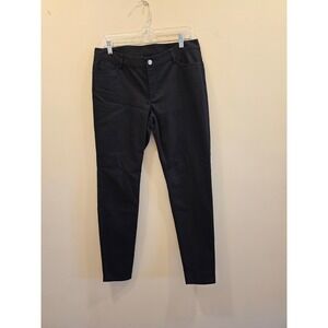 Doncaster Collection Skinny Jeans Womens 10M Black M284PT04 Stretch NWT